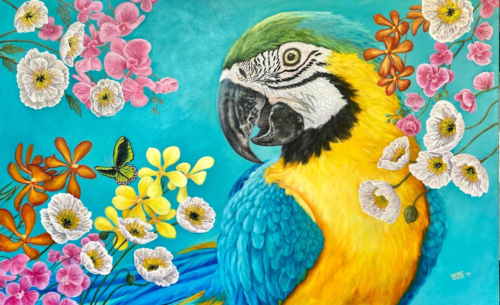 Macaw Painting